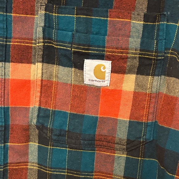 Carhartt Men's Multicolor Plaid Button Down Shirt - Picture 3 of 3